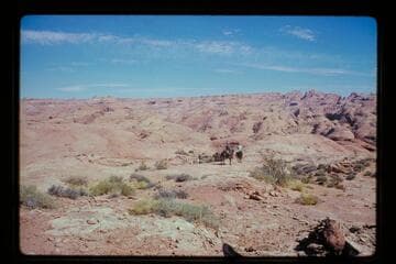 Over divide into Moepitz Creek; Nasja Mesa