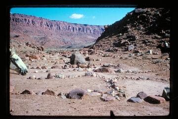 Irrigation system at mouth of Cha Canyon