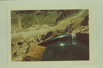 Cataract Canyon.  The river enters the picture at left at Mile 200.3 and exits at right at 199.7
