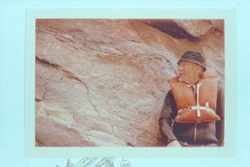 Dock Marston at the D. Julien inscription. Cataract Canyon