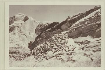 Hole in the Rock Crossing. Dugway near river--left bank