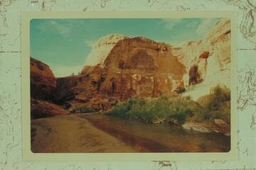 Entrance to "Cougar Canyon" 1/2 mile upstream from 25 Mile Wash. A fresh cougar track was seen