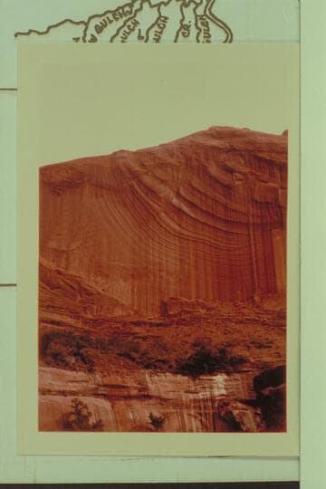 Cutting of the sandstone, Escalante Canyon