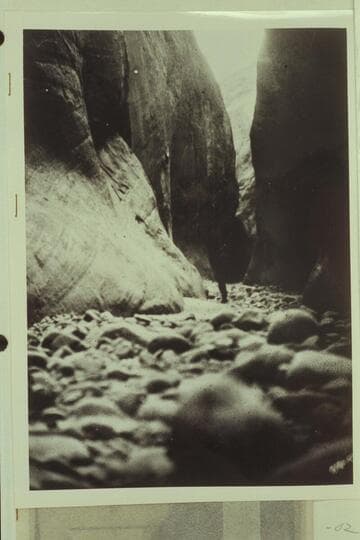 Scenes in Aztec Canyon; copy of print in Miller collection