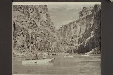 In quiet stretches of the river, her oars are used in order to maintain position with the four cataract boats