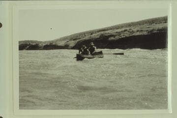 One of Dave Rust's canvas boats in Glen Canyon