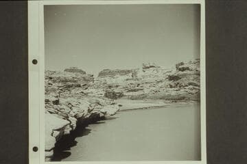 Mouth of the Dirty Devil River (Fremont River). Lunch stop of the Nevills party
