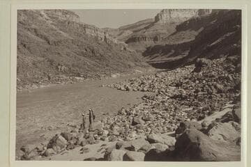 The 1940 Nevills party studying Dubendorff Rapid