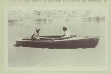 The Mullins boat brought to Lees Ferry by C. L. Tipton