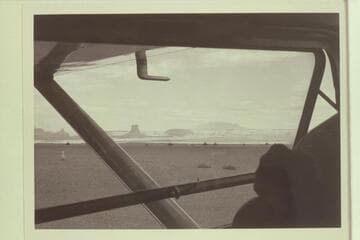 Toward Navajo Mountain from air strip at Page