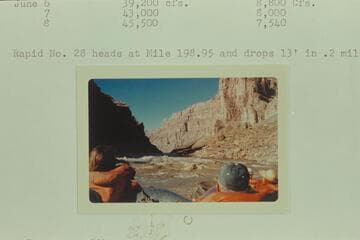 Lower end of Rapid #28 at approximately Mile 198.8