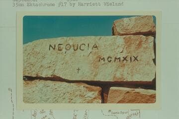 Markings at Flint Cabin ["Nequoia MCMXIX"]