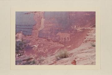 Bear and archers. Few miles below Moab--West bank of the Colorado River