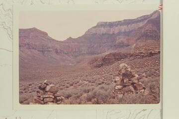 Close to point where the Tonto Trail leaves the Kaibab Trail going east to Cremation Canyon