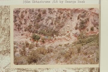 Scouring from flood in Bright Angel Creek