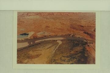 Moab Valley. The new highway bridge. Uranium plant