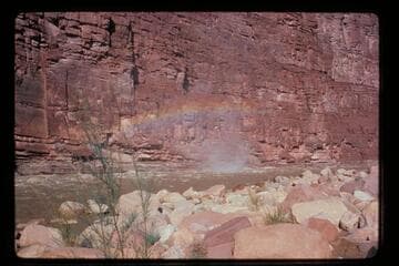 Rainbow in whirlwind; Unkar Rapids