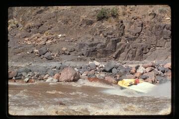 "Wee Yellow" climbs Dubendorff Rapids
