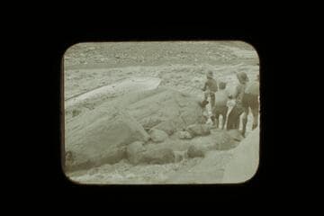 Salvage efforts on the Powell; Dubendorff Rapid