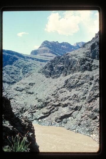 Down river from below Travertine Creek