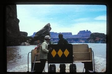 The "Bert Loper" pulling above Fang Rock