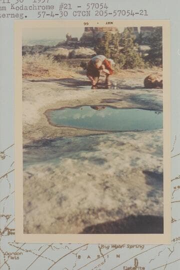 Shallow pools in The Doll House.  The Sentinels