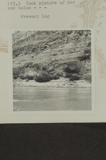 Talus at Mile 185.5 left bank