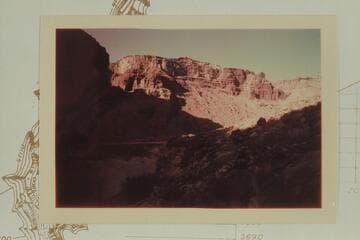 Up from the 205 inscription on the boulder opposite the mouth of Range Canyon at Mile 205