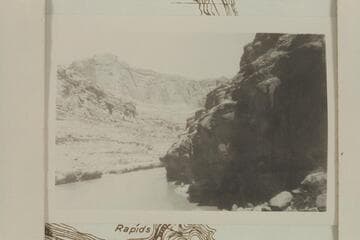 Up from Mile 185.3 in Cataract Canyon. Approximately 20,000 cfs. Copy of print in Edwards collection
