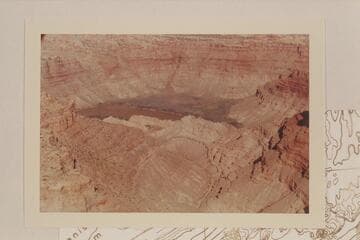Down Butler Canyon to its mouth.  Spanish Bottom at opposite side of the river.  Approximate gauge:  30,000 cfs. (?)