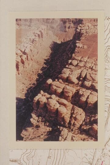 The graben that drains into Lower Red Lake or Butler Canyon about one mile from the Colorado River. Note the small pointed rock in the far end of the shadow which is the same that appears in 5610 CTCN 213.4