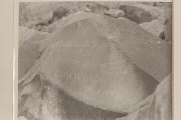 Inscription of the Best Expediton in Cataract Canyon.  About Mile 204 3/4