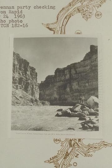 Harris-Brennan party checking Dark Canyon Rapid