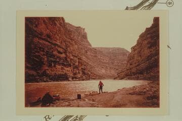Down river from the fan at Clearwater Canyon.  Jorgen Visbak in a wet suit
