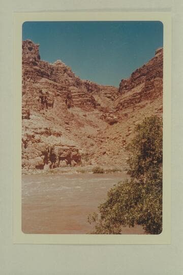 Across river into mouth of Range Canyon
