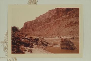 Down river from Mile 204.8.  Head of One Mile Rapid