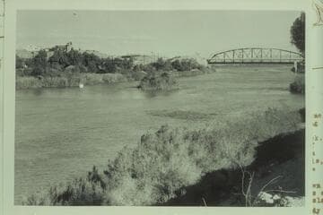 The Colorado River near Yuma. Upstream from the West Yuma Hills