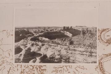 Down into South Fork of Horse Canyon where it divides.  Big Spring below.  Lizard Rock in distance