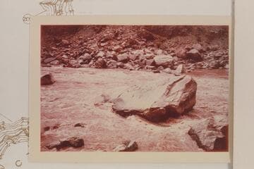 Head of Rapid No. 22. Jorgen Visbak capsized when he drove against the large boulder