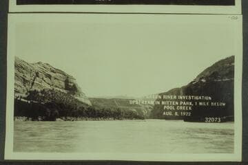 Green River Investigation:  Upstream in Mitten Park, 1 Mile below Pool Creek