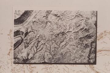 Water Canyon at lower left.  The gulch at 1 Mile at middle left.  Cataract Canyon at Mile 215-214 upper left.  The top of the print is south
