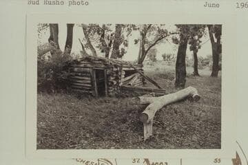 Cabin on the right bank of the Green River between the highway bridge and the mouth of the Duchesne River which may have been occupied by Robidoux at the time that Lee and Carson wintered near their in 1834