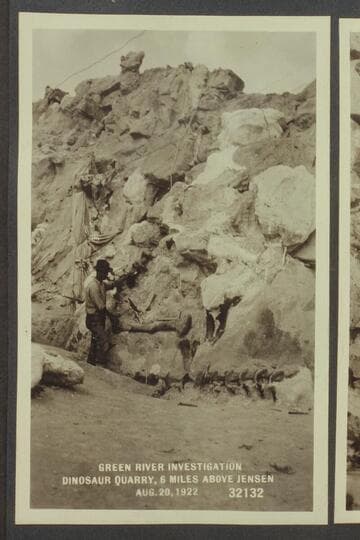 Green River Investigation; Dinosaur Quarry, 6 miles above Jensen