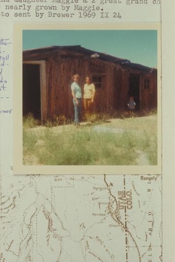 Old winter camp at Bitter Water Creek in Grand Co.  Cabin build by Frank Brewer in 1908