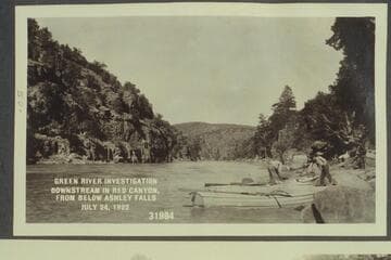 Green River Investigation: Downstream in Red Canyon, from below Ashley Falls