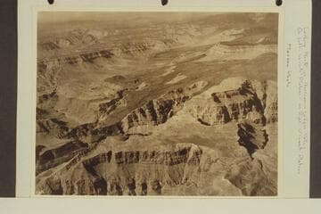 Looking north up Hurricane Ledge Valley.  On left- Shivwits Plateau, on right- Uinkaret Plateau