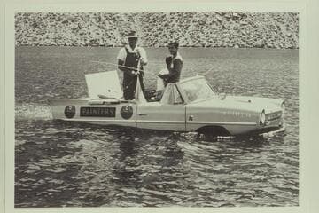 Car-Boat on Flaming Gorge Reservoir, Ashley National Forest