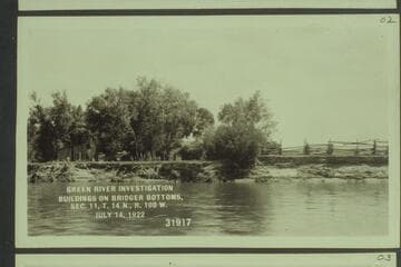 Green River Investigation:  Buildings on Bridger Bottoms, Sec. 11, T. 14 N., R. 108 W
