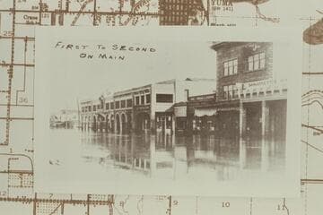 Main Street of Yuma in flood