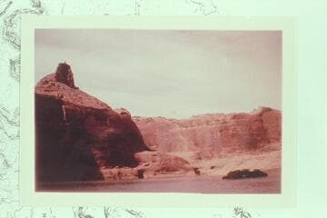 Up the filling Lake Powell to Sixty Mile Point